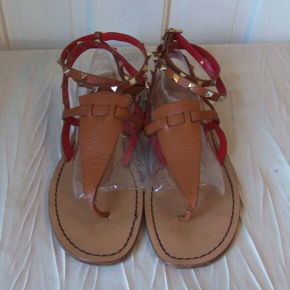 Valentino Garavani Rockstud Thong Wrap Sandals sz 41 - Picture 3 of 16